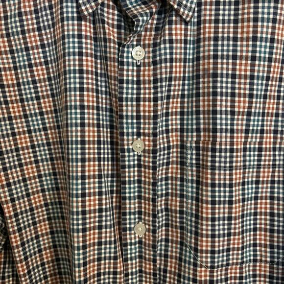 Pendleton Bridgeport Plaid Blue Red Black Butt Down Shirt Medium - Picture 6 of 6
